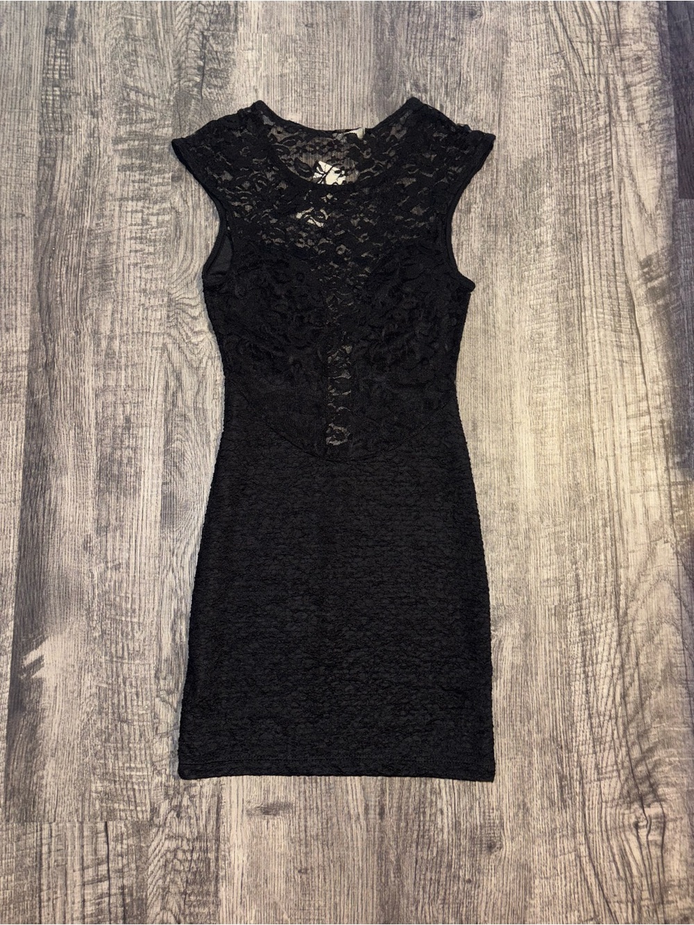Arden B New With Tag Black Lace Mini Dress